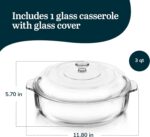 Libbey 55952 3.2-Quart Covered Casserole, 2-Pack - Image 3