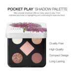 stila Pocket Play™ Eye Shadow Palette | 5 Silky Powder Shades for Eyes, Face, Highlight & Contour | Compact, Travel-Friendly, Blendable Formula | Matte & Shimmer, Neutral & Bold Tones - Image 2