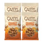 Quinn Gluten Free Peanut Butter Filled Pretzel Nuggets - Made with Real Ingredients, Whole Grain Sorghum, Sea Salt, Vegan, Dairy Free, Non-GMO - 7 Oz (Pack of 4)