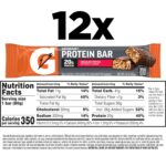 Gatorade Whey Protein Bars, Chocolate Pretzel, 2.8 oz bars (Pack of 12, 20g of protein per bar) - Image 2