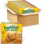 belVita Soft Baked Breakfast Bars, Banana Bread, 6 Boxes of 5 Packs (1 Biscuit Per Pack)