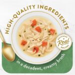 Purina Fancy Feast Lickable Senior Cat Food Broth Topper Creamy with White Meat Chicken - (Pack of 16) 1.4 oz. Pouches - Image 2