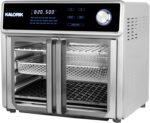 Kalorik Air Fryer Oven Grill MAXX Series 26-Quart with Smokeless Sear Technology Digital Controls Easy-View Door and 22 Smart Cooking Presets, Includes Cooking Accessories, 1700-Watts, Stainless Steel - Image 4