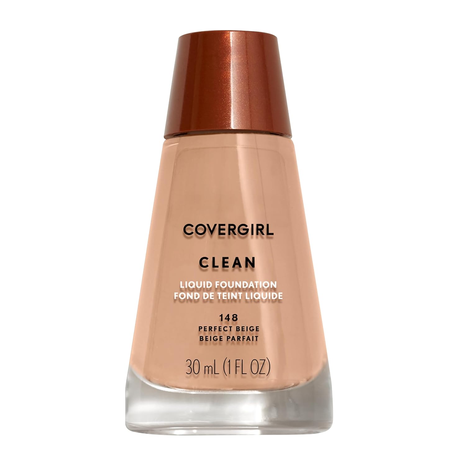 31GCqAUbZMS._SL1500_.jpg COVERGIRL Clean Liquid Foundation, Perfect Beige 148, Pack of 1 - Image 1