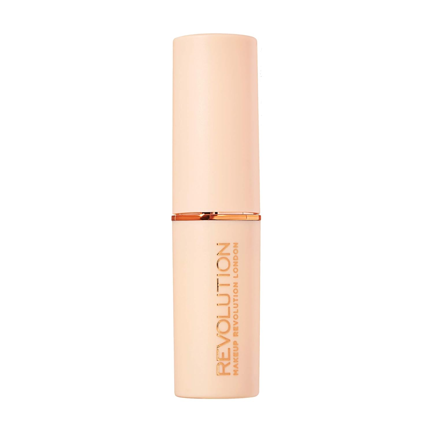 31XLsLcanL._SL1500_.jpg Makeup Revolution Fast Base Stick Foundation, Contour & Highlight, Flawless Skin & Matte Finish, F3 for Fair Skin Tones with Pink Undertone, Vegan & Cruelty-Free, 0.21 Oz - Image 1