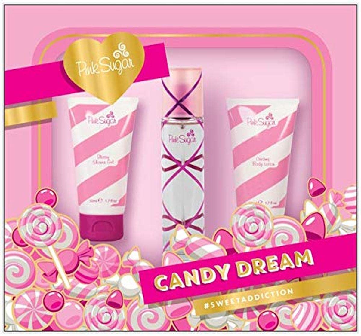 Version 1.0.0 Pink Sugar Eau de Toilette Perfume for Women, Floral + Fruity Scent, Notes of Raspberry, Cotton Candy, and Vanilla, Sweet and Sensual Fragrance - Image 1