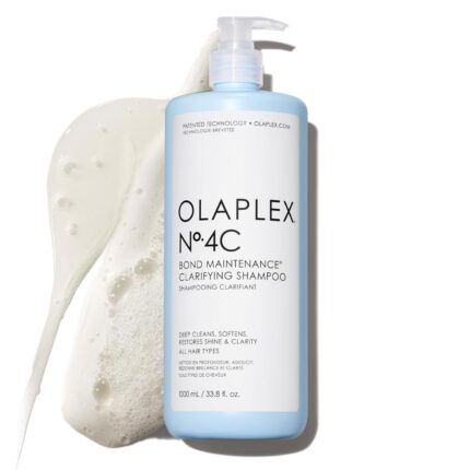 Olaplex No. 4C Bond Maintenance Clarifying Shampoo, Deep Cleans, Softens, Restores Shine, & Clarity, For All Hair Types Experiencing Product Buildup or Excess Oil