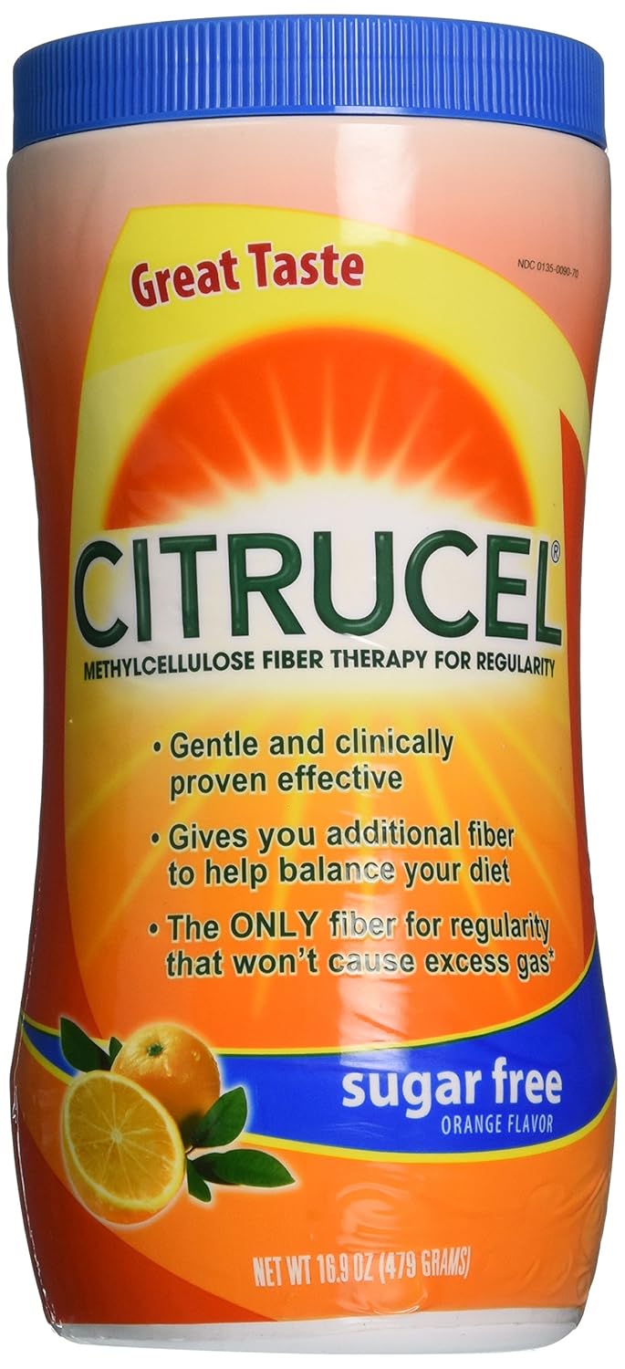 41Mozq8Ng3L._SL1500_.jpg Citrucel Orange Sugar Free Laxative, 16.9 oz - Image 1