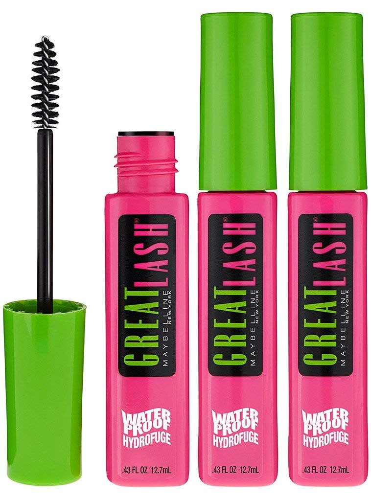 Version 1.0.0 Maybelline New York Great Lash Waterproof Mascara Makeup, Very Black, 3 Count - Image 1