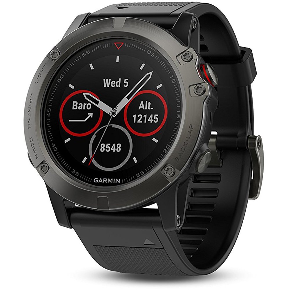 Version 1.0.0 Garmin Fenix 5X Sapphire - Slate Gray with Black Band - Image 1