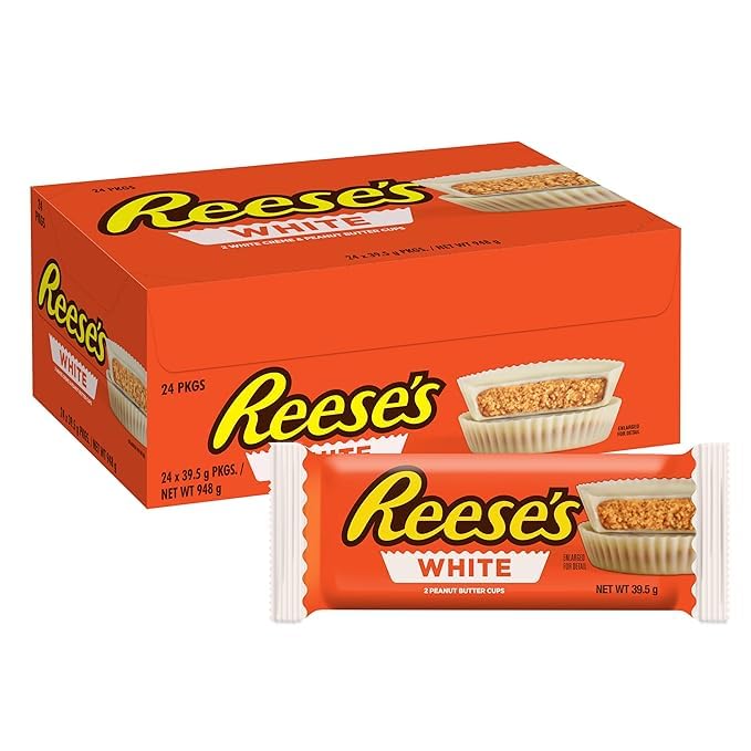 Version 1.0.0 Reese's White Creme Peanut Butter Cups, 1.5 oz, 24 Count - Image 1